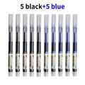 10 Pcs Color Gel pens.Quick Drying Large Capacity，0.5mm, suitable for Students, Note-taking, Marking, Drawing, Bookkeeping.